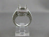 ESTATE 1.93CTW DIAMOND 14K GOLD RING SQUARE SEMI MOUNT ENGAGEMENT FILIGREE 20963