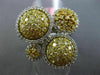 EXTRA LARGE 2.99CT WHITE & FANCY YELLOW DIAMOND 18KT TWO TONE GOLD COCKTAIL RING
