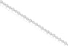 ESTATE .68CT DIAMOND 14K WHITE GOLD ROUND CLASSIC BEZEL ETERNITY TENNIS BRACELET
