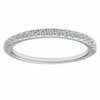 ESTATE .24CT DIAMOND 18K WHITE GOLD ROUND SEMI ETERNITY WEDDING ANNIVERSARY RING
