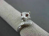 ESTATE LARGE 1.08CTW DIAMOND & AAA RUBY 18KT WHITE GOLD 3D PANTHER COCKTAIL RING