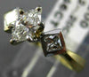 ESTATE .66CT DIAMOND 14K TWO TONE GOLD 3D CLASSIC FILIGREE ENGAGEMENT RING #1671