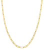 ESTATE 14KT YELLOW GOLD 3D OVAL CLASSIC LINK CHAIN FUN NECKLACE