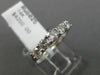 ESTATE .82CT DIAMOND 14KT WHITE GOLD 3D CLASSIC 5 STONE WEDDING ANNIVERSARY RING