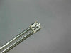 ESTATE .43CT DIAMOND 14KT WHITE GOLD 3D PRINCESS SQUARE STUDS EARRINGS #1785