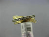 WIDE .45CT WHITE & CHOCOLATE FANCY DIAMOND 14K YELLOW GOLD CRISS CROSS LOVE RING
