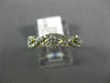 ESTATE .33CT DIAMOND 14KT YELLOW GOLD 3D INFINITY SEMI ETERNITY ANNIVERSARY RING