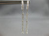 .93CT DIAMOND 18K WHITE GOLD 3D BY THE YARD CLIP ON CHANDELIER HANGING EARRINGS