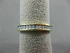 ESTATE LARGE .65CT DIAMOND 14K TWO TONE GOLD 3D ETERNITY ANNIVERSARY RING #26336
