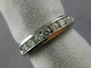 ESTATE .40CT DIAMOND PLATINUM 3D CLASSIC CHANNEL WEDDING ANNIVERSARY RING #18808