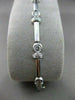 ESTATE 1.53CTW DIAMOND 18KT WHITE GOLD BEZEL LINK TENNIS BRACELET STUNNING #1470