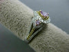 ESTATE GIA .79CT DIAMOND 18KT TRI COLOR GOLD 3D PEAR SHAPE HALO ENGAGEMENT RING
