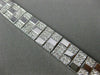 ESTATE WIDE & LONG 4.36CT DIAMOND 18KT WHITE GOLD 3D MULTI ROW UNISEX BRACELET
