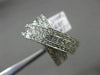 ESTATE LARGE 2.30CT ROUND & PRINCESS DIAMOND 14KT WHITE GOLD X LOVE DOUBLE RING