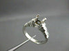 ESTATE 1.05CT DIAMOND 14KT WHITE GOLD PYRAMID SEMI MOUNT ENGAGEMENT RING #22419