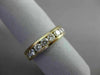 ESTATE 1.95CT DIAMOND 14KT YELLOW GOLD 3D ROUND CHANNEL ANNIVERSARY RING #14573