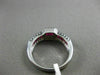 ESTATE 1.29CT ROUND DIAMOND & RUBY 14K WHITE GOLD HALO FRIENDSHIP PROMISE RING