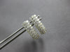 1.20CT DIAMOND 14KT WHITE GOLD CLASSIC 3 ROW OVAL LEVERBACK FUN HANGING EARRINGS