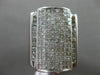ESTATE MASSIVE 3.02CT DIAMOND ROUND & PRINCESS 14KT WHITE GOLD 3D INVISIBLE RING