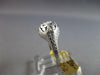 ANTIQUE ART DECO .05CT OLD MINE DIAMOND 18K WHITE GOLD 3D ENGAGEMENT RING #27469