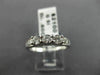 ESTATE .60CT DIAMOND 14KT WHITE GOLD 3 STONE WEDDING ANNIVERSARY RING #22946