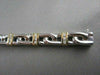 ESTATE WIDE 8mm 14KT TWO TONE 1.0CTW DIAMOND BRACELET