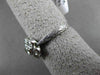 ANTIQUE WIDE .56CT ROUND DIAMOND 18KT WHITE GOLD FLOWER FILIGREE RING VVS #10912