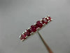 ESTATE 4.55CT AAA ROUND RUBY 14K WHITE GOLD 3D ETERNITY WEDDING ANNIVERSARY RING