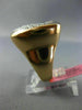 ESTATE LARGE .95CT DIAMOND 14K ROSE GOLD 3D SUN & MOON FLOWER SQUARE ETOILE RING