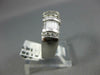 ESTATE WIDE 1.16CT DIAMOND 14K WHITE GOLD ROUND & BAGUETTE ANNIVERSARY RING 1354