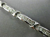 ESTATE 1.75CT DIAMOND 18KT WHITE GOLD 3D CLASSIC 6 STONE CHANNEL TENNIS BRACELET
