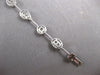 2.35CT DIAMOND 14KT WHITE GOLD 3D OVAL & ROUND BY THE YARD LOVE TENNIS BRACELET