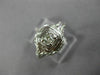 ANTIQUE WIDE .15CT OLD MINE DIAMOND 18KT WHITE GOLD SQUARE ENGAGEMENT RING 26037