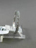 ESTATE .43CT DIAMOND 14K WHITE GOLD 3D 3 ROW PAVE SEMI ETERNITY ANNIVERSARY RING