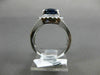 ESTATE 3.33CT DIAMOND & AAA SAPPHIRE 14KT GOLD 3D OVAL FILIGREE ENGAGEMENT RING