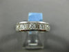 ESTATE 1.0CT DIAMOND 14KT WHITE GOLD 3D CHANNEL SEMI ETERNITY ANNIVERSARY RING