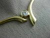 ESTATE .40CT DIAMOND 14KT GOLD 3D SOLITAIRE FANCY LOVE EMBRACE NECKLACE #14981