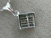 ESTATE .55CT PRINCESS DIAMOND 14KT WHITE GOLD SQUARE INVISIBLE FLOATING PENDANT