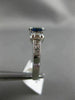ESTATE WIDE 1.75CT DIAMOND & SAPPHIRE 18K WHITE GOLD 3D WEDDING ANNIVERSARY RING