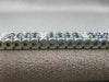 ESTATE WIDE 6.72CTW DIAMOND SAPPHIRE 14KT YLW GOLD LINE STACKING BRACELET #20926