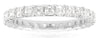 2.25CT DIAMOND 14KT WHITE GOLD 3D ASSCHER SHARED PRONG ETERNTIY ANNIVERSARY RING