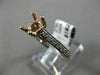 ESTATE .48CT DIAMOND 14KT 2 TONE GOLD 3D LUCIDA ROUND SEMI MOUNT ENGAGEMENT RING