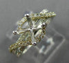ESTATE .50CT DIAMOND 14K WHITE & YELLOW GOLD INFINITY SEMI MOUNT ENGAGEMENT RING