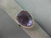 ESTATE LARGE 11.12CT DIAMOND & AAA AMETHYST 14K ROSE GOLD 3D HALO TEAR DROP RING