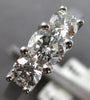 1.0CT DIAMOND 14KT WHITE GOLD ROUND 3 STONE PAST PRESENT FUTURE ENGAGEMENT RING