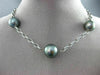 ESTATE EXTRA LARGE & LONG 14K WHITE GOLD AAA TAHITIAN PEARL BY THE YARD NECKLACE