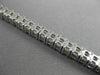 ESTATE WIDE 8.37CT DIAMOND 14KT WHITE GOLD CLASSIC PRINCESS CUT TENNIS BRACELET