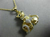 ESTATE .20CT DIAMOND & AAA SAPPHIRE 14KT YELLOW GOLD MOTHER & BABY KITTY PENDANT