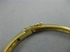 ESTATE 3.70CT DIAMOND & AAA SAPPHIRE 14KT YELLOW GOLD 3D BANGLE BRACELET #19167