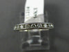 ESTATE .70CT DIAMOND 14KT WHITE GOLD 3D ETERNITY WEDDING ANNIVERSARY RING #1214